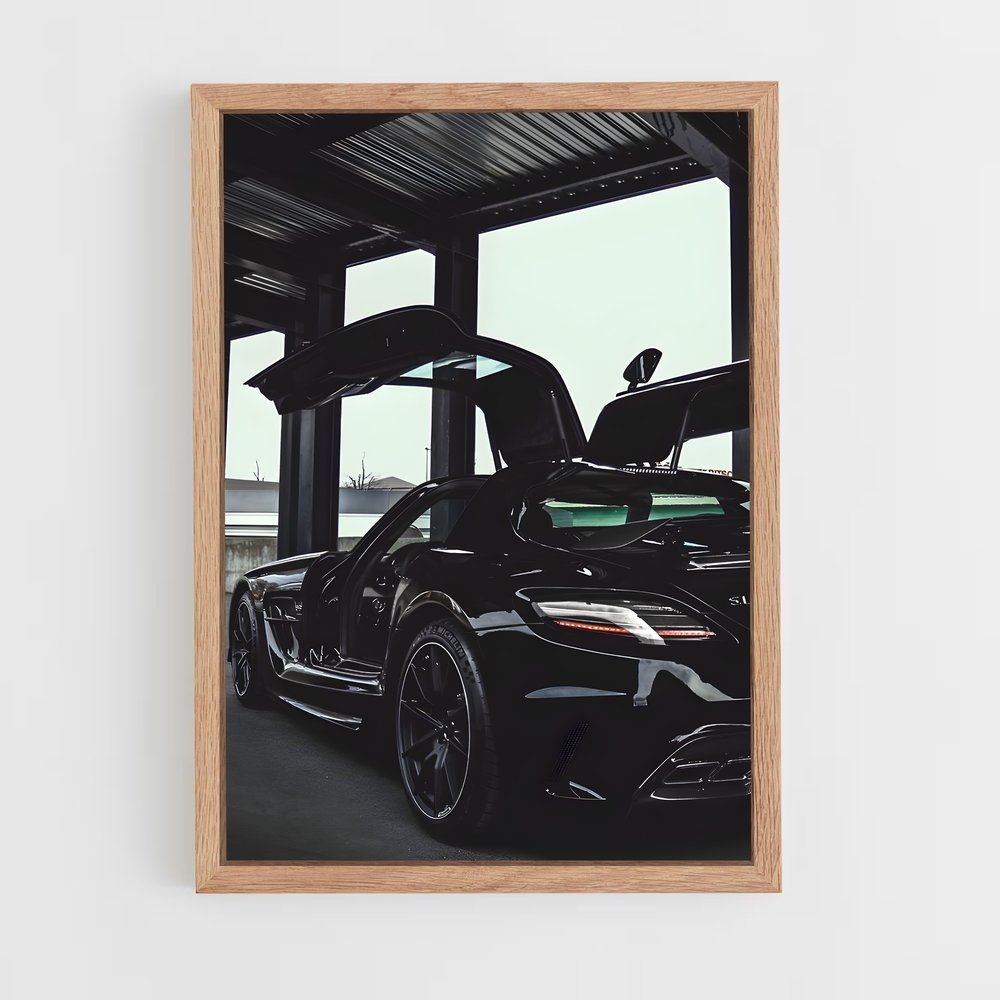 Poster splendide Sls amg black series – affiche Mercedes (vue 4)
